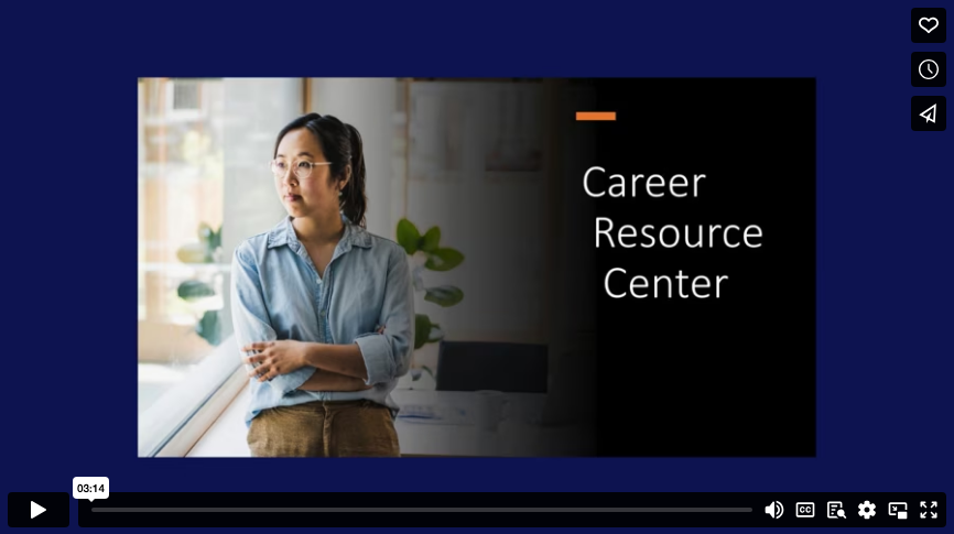 Career Resource Center Video Thumbnail